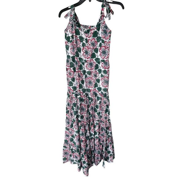 Beau & Ro Floral Indian Blockprint Maxi Dress S - Picture 1 of 7